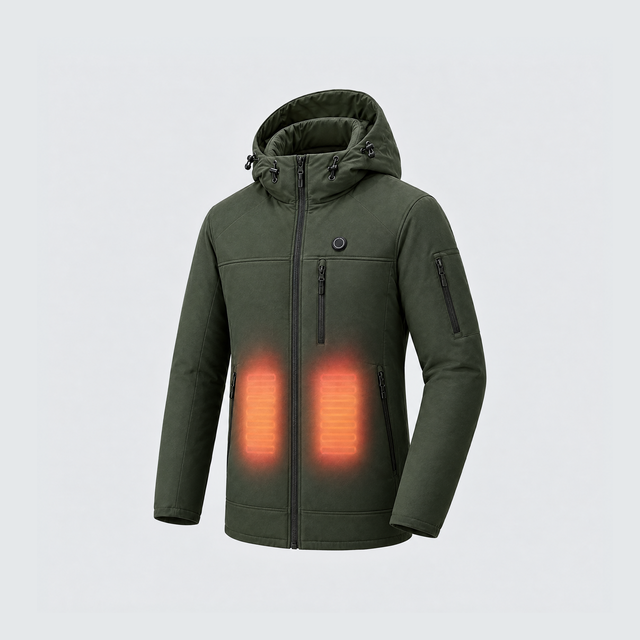 Verwarmingszones van de Outdoorjas