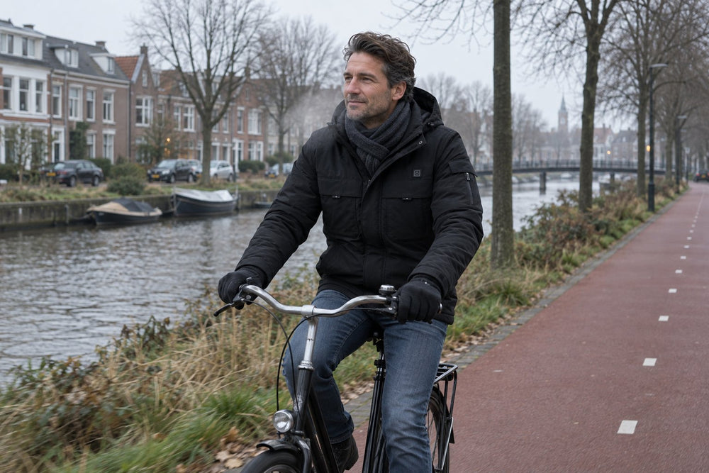 Verwarmde kleding voor fietsen
