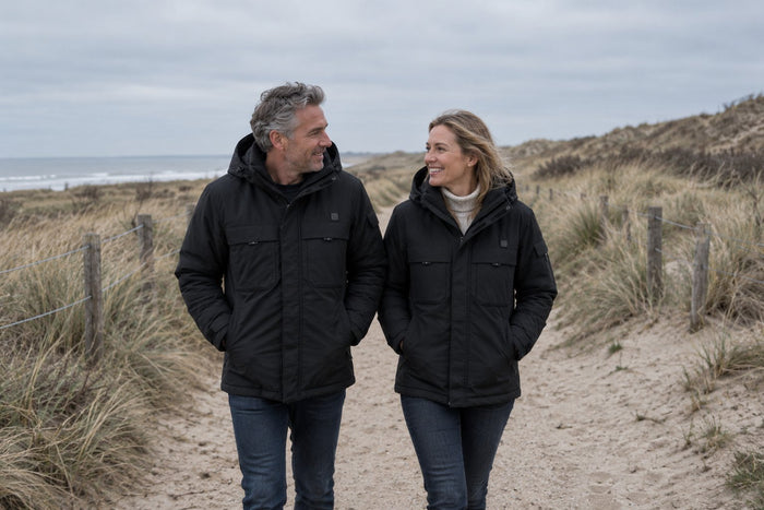 Verwarmde kleding voor wandelen