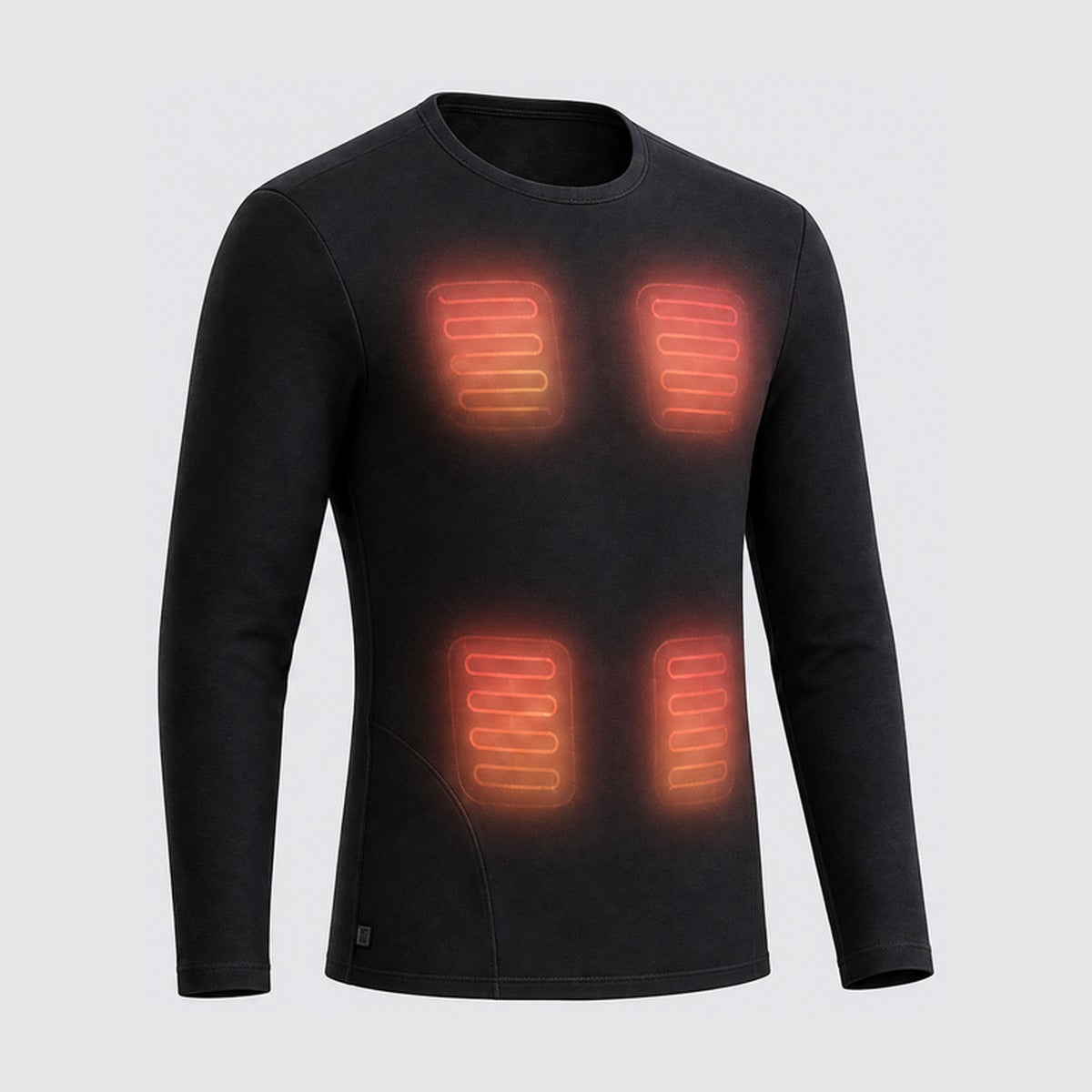 Verwarmingszones van het thermoshirt
