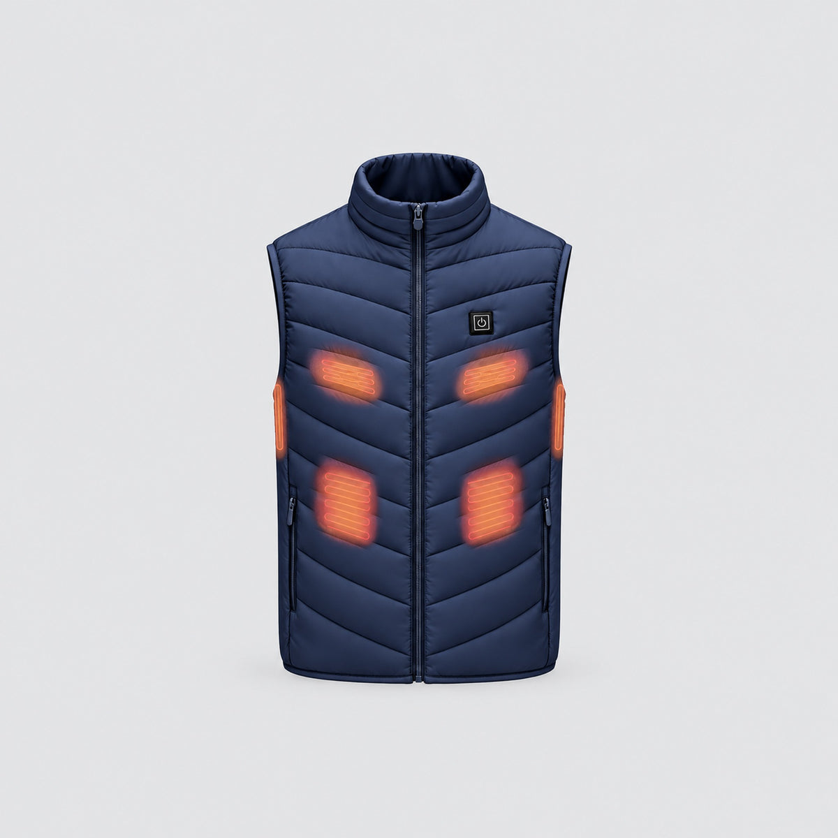 Bodywarmer met 15 verwarmingszones, voorkant