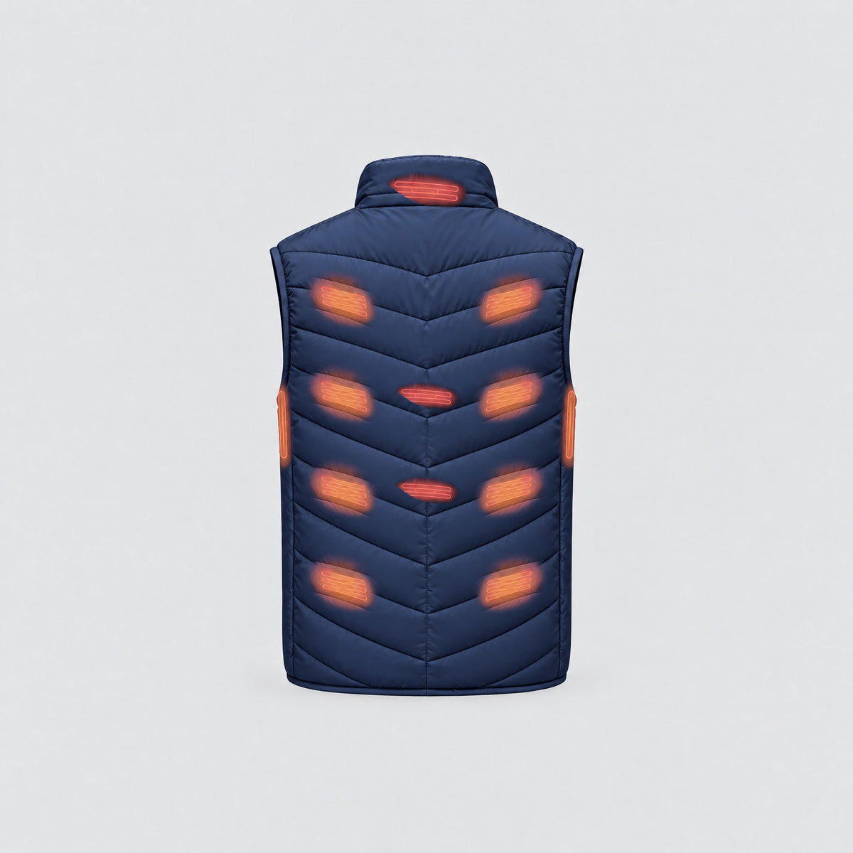 Bodywarmer met 21 verwarmingszones, achterkant