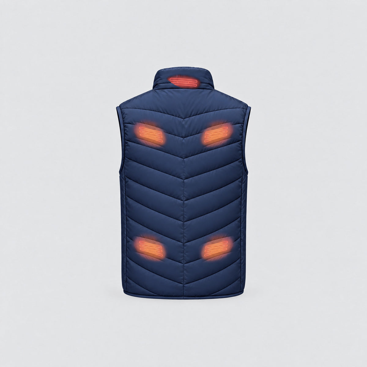 Bodywarmer met 9 verwarmingszones, achterkant