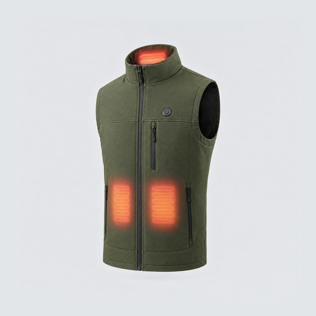 Warmtezones van de Softshell Bodywarmer