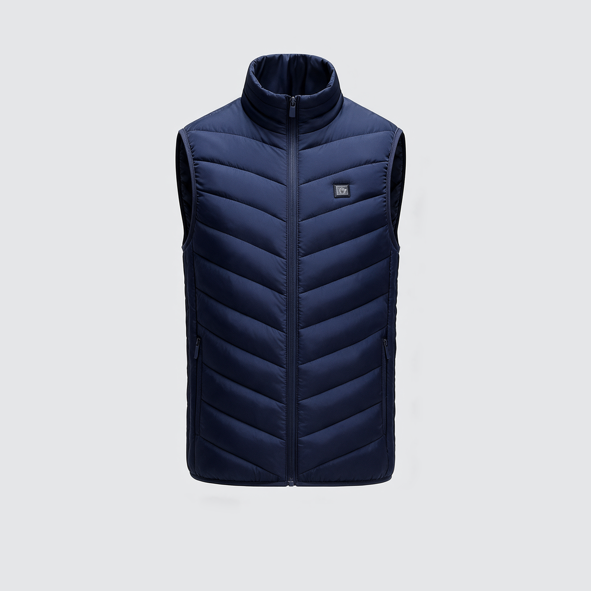 Verwarmde bodywarmer blauw