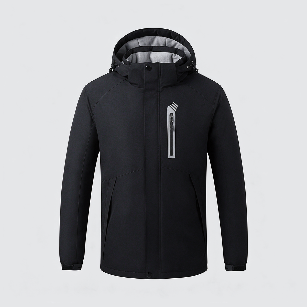 Verwarmde softshell jas zwart