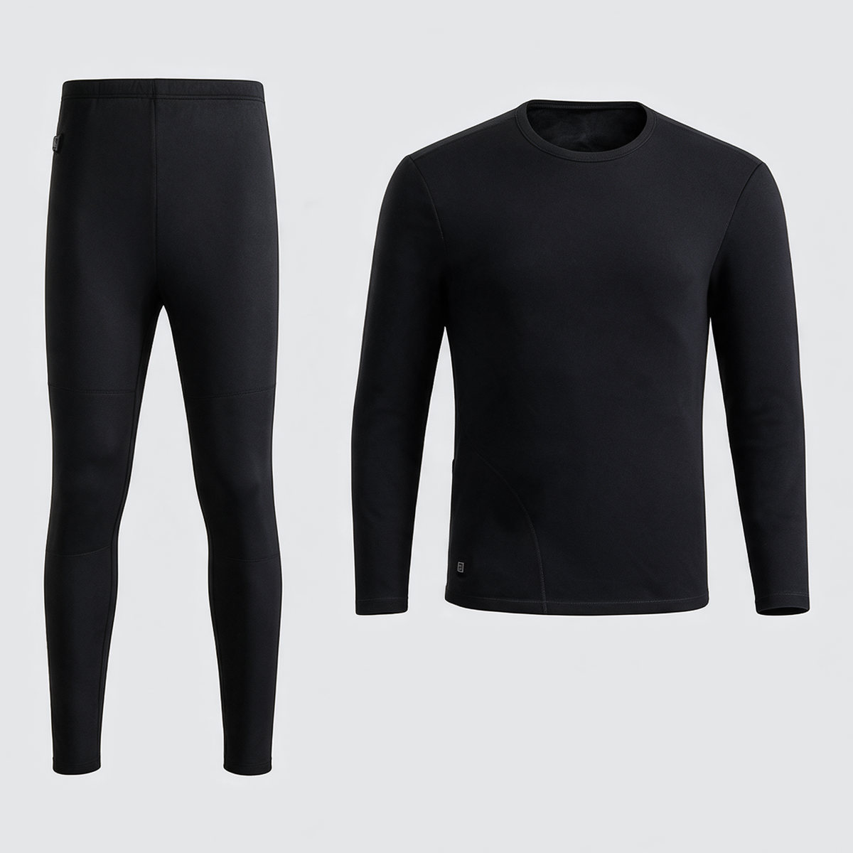 Verwarmd thermo-ondergoed set zwart